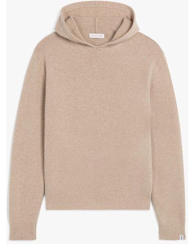 Mackintosh Wiverton Beige Merino Wool & Cashmere Hooded Sweater - Natural