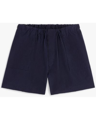 Mackintosh Plain Captain Navy Eco Dry Shorts - Blue