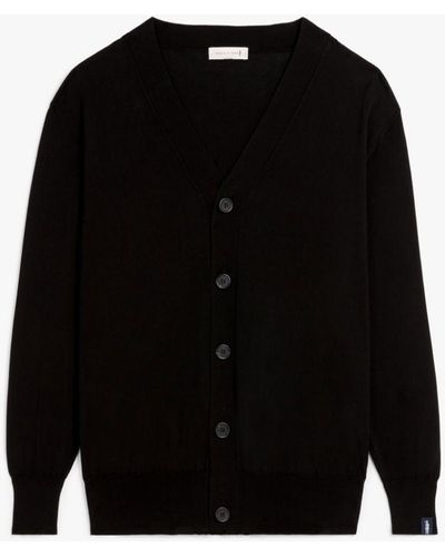 Mackintosh Black Cotton Cardigan