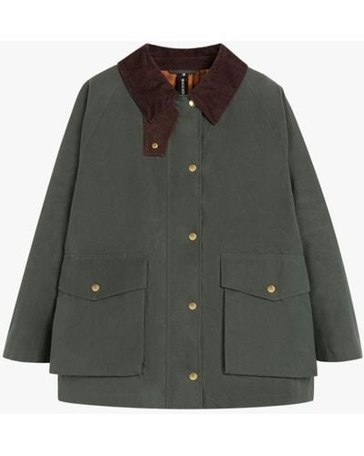 Mackintosh Blair Green Waxed Cotton Field Jacket