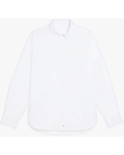 Mackintosh Bluebells White Cotton Shirt