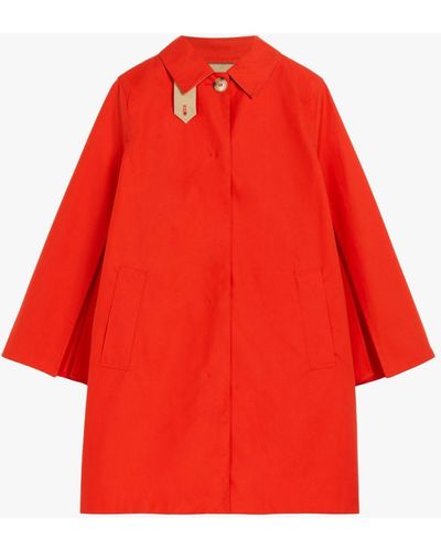 Mackintosh Lintmill Orange Cotton Short Coat Lm-1070b