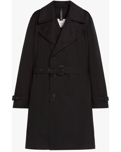 Mackintosh St Andrews Black Cotton Trench Coat