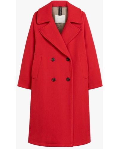 Mackintosh Robina Red Virgin Wool Blend Double Breasted Coat