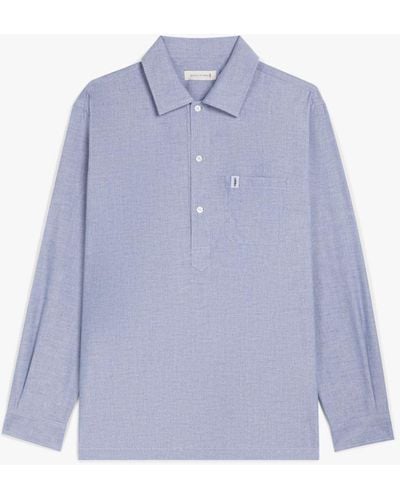 Mackintosh Military Blue Cotton Shirt