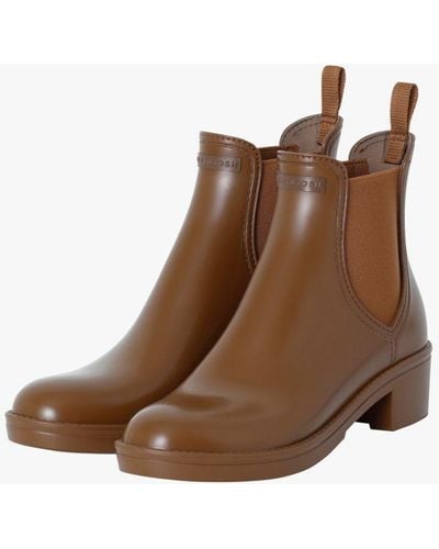 Mackintosh Trinity Chelsea Rain Boots Tan Lb-1003 - Brown