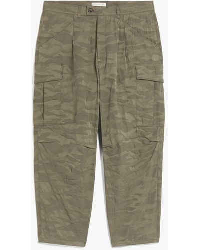 Mackintosh Military Green Camo Cargo Trousers
