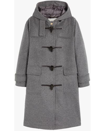 Mackintosh Inverallan Light Grey Wool & Cashmere Duffle Coat Lm-1090bs