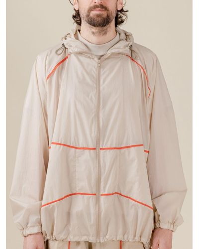 Mackintosh This Thing Of Ours Flora Beige Taped Windbreaker - Natural