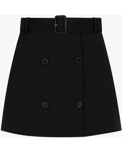 Mackintosh Corby Black Cotton Skirt