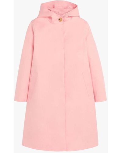 Mackintosh Watten Pink Bonded Cotton Hooded Coat Lr-1023