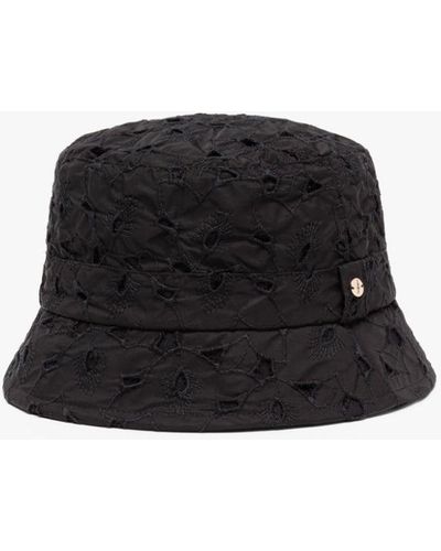 Mackintosh Skie Black Embroidered Bucket Hat