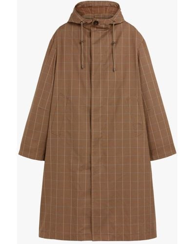Mackintosh Wolfson Brown Check Hooded Coat Gmm-219