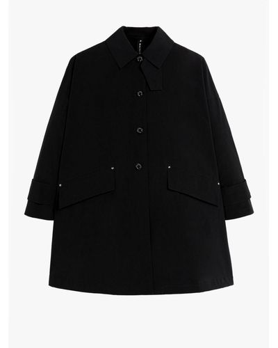 Mackintosh Humbie Black Eco Dry Overcoat