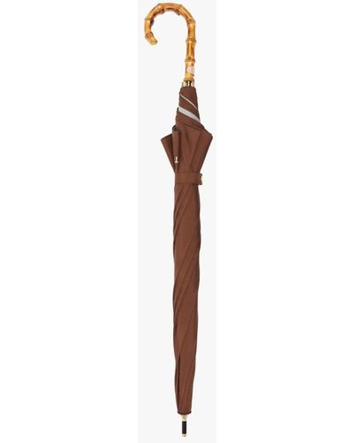 Mackintosh Heriot Dark Brown Whangee Handle Stick Umbrella Acc-030