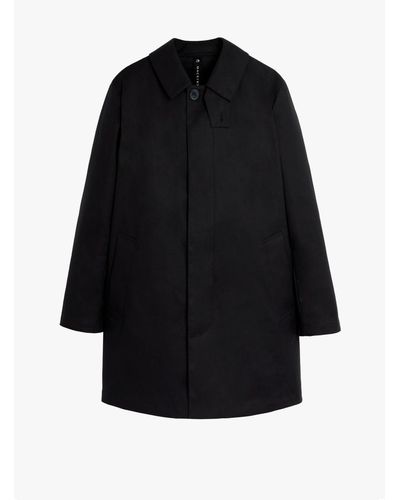 Mackintosh Cambridge Black Raintec Cotton Short Coat Gmc-100