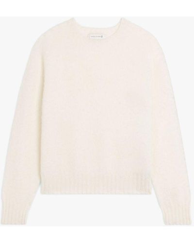 Mackintosh Kennedi Winter White Wool Crewneck Sweater