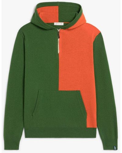 Mackintosh Double Agent Green Wool Hooded Jumper