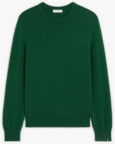Mackintosh Holkham Green Cashmere Crewneck Sweater