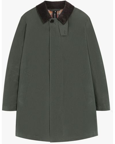 Mackintosh Norfolk Green Waxed Cotton Coat
