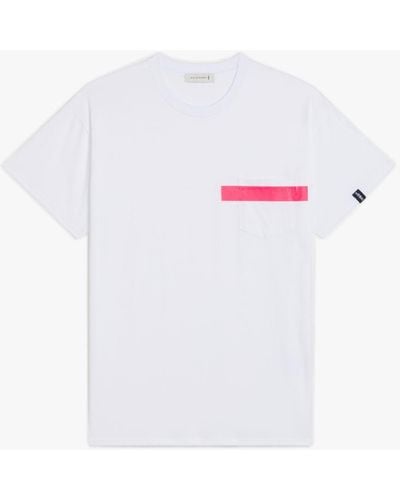 Mackintosh White X Pink Cotton T-shirt Gjm-206