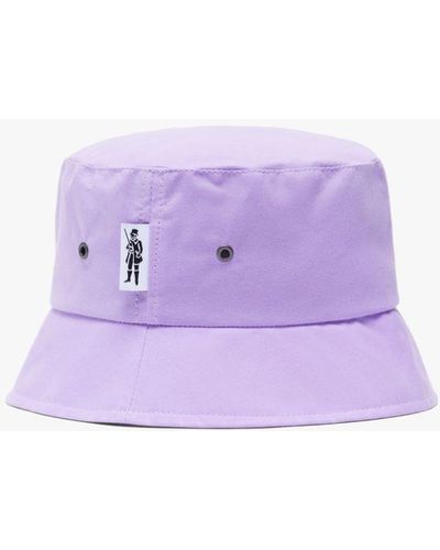 Mackintosh Pelting Lilac Waxed Cotton Bucket Hat Acc-ha05 - Purple