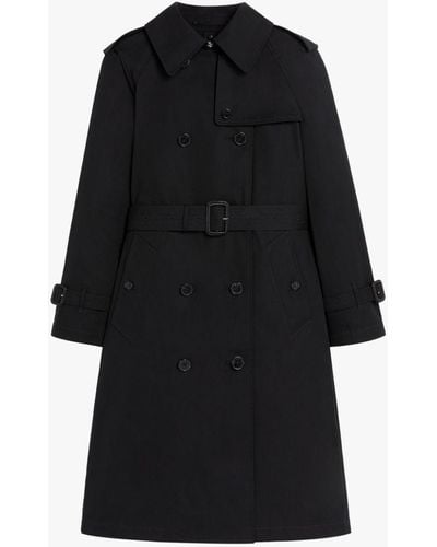 Mackintosh Muirkirk Black Cotton Trench Coat