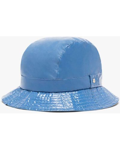 Mackintosh Rainie Pop Blue Pvc Bucket Hat