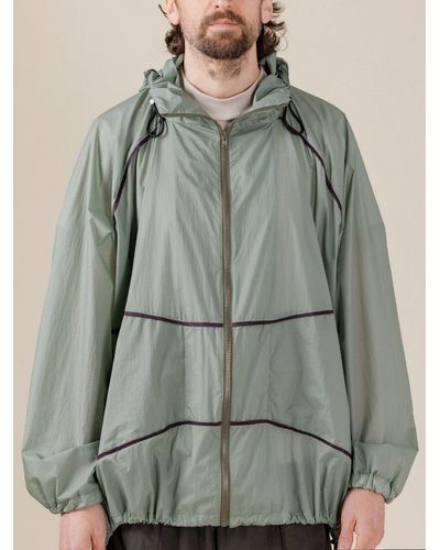 Mackintosh This Thing Of Ours Flora Tropic Green Taped Windbreaker