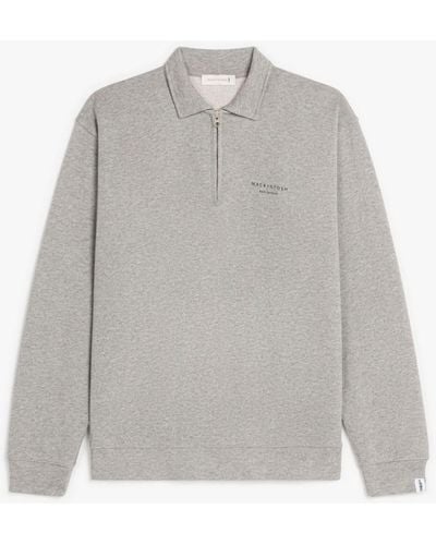 Mackintosh Rain X Shine Grey Zip Sweatshirt