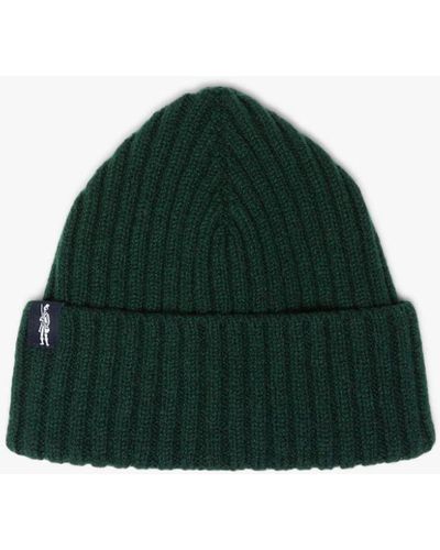 Mackintosh Billie Tartan Green Wool Benie Hat