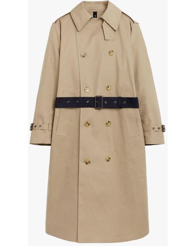 Mackintosh Berlin Fawn X Ink Bonded Cotton Trench Coat Grf-304 - Natural