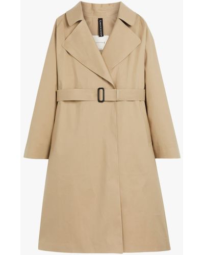 Mackintosh Kintore Fawn Bonded Cotton Trench Coat Lr-1039 - Natural