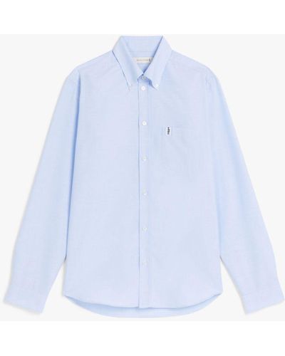 Mackintosh Bloomsbury Blue Cotton Oxford Shirt Gsc-103