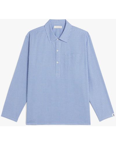 Mackintosh Military Blue Cotton Shirt Gsm-201