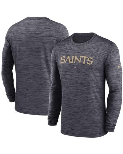Nike Men's Green Bay Packers Sideline Velocity Long Sleeve T-Shirt - Dark Grey Heather - XL Each