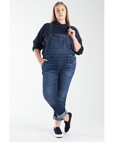 Slink Jeans Plus Size Denim Overall - Blue