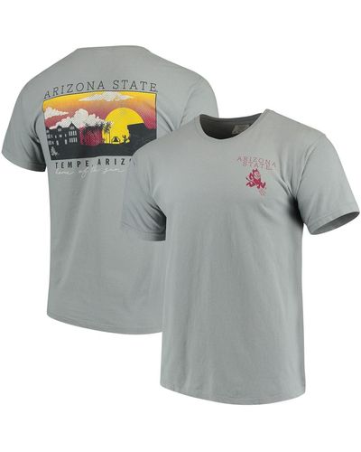 Image One Arizona State Sun Devils Team Comfort Colors Campus Scenery T-shirt - Gray