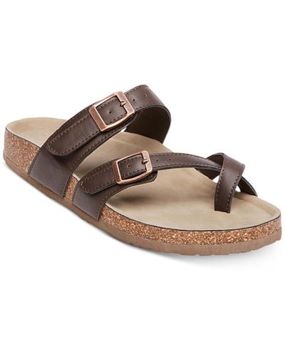 Madden Girl Bryceee Footbed Sandals - Brown