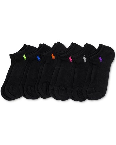 Polo Ralph Lauren 6-pk. Cushion Low-cut Socks - Black