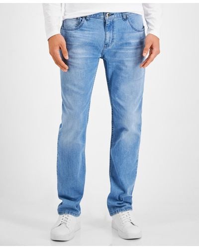 INC International Concepts Cal Slim Straight Fit Jeans - Blue