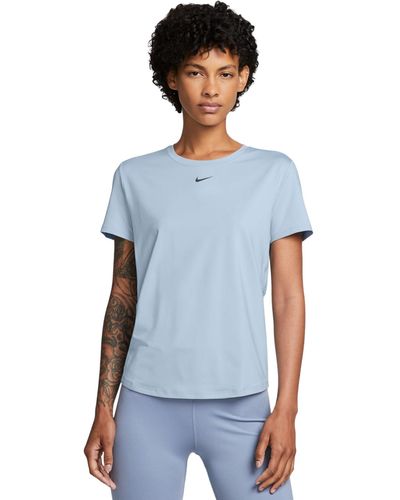 Nike One Classic Dri-fit Short-sleeve Top - Blue