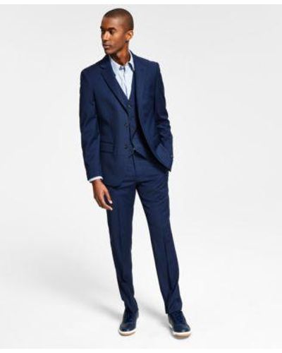 Tommy Hilfiger Modern Fit Wool Th Flex Stretch Suit Separates - Blue