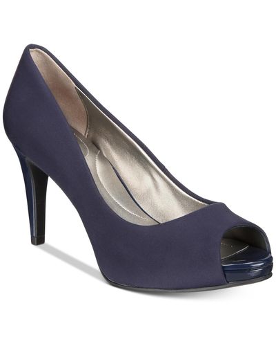 Bandolino Peep Toe Platform Pump - Blue