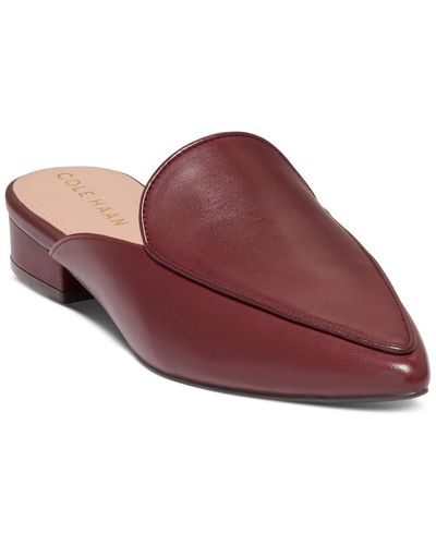 Cole Haan Piper Mules - Red
