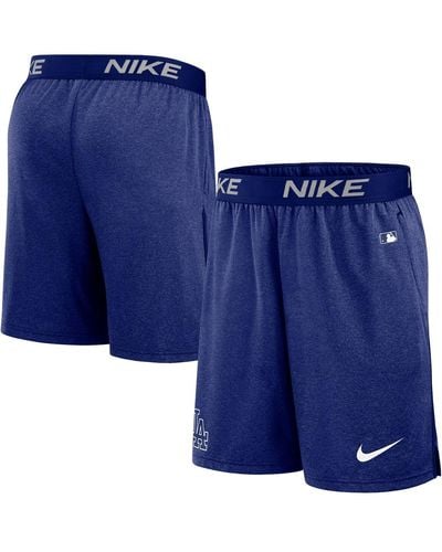 Nike Black Los Angeles Dodgers Authentic Collection Practice Performance Shorts - Blue
