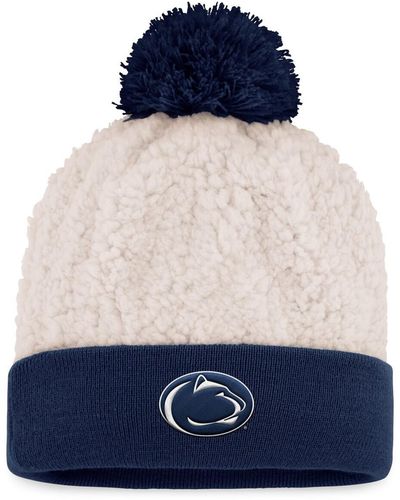 Top Of The World Penn State Nittany Lions Grace Sherpa Cuffed Knit Hat - Blue