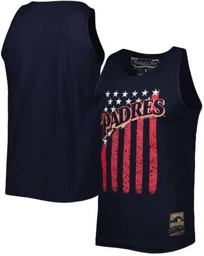 Mitchell & Ness San Diego Padres Cooperstown Collection Stars And Stripes Tank Top - Blue