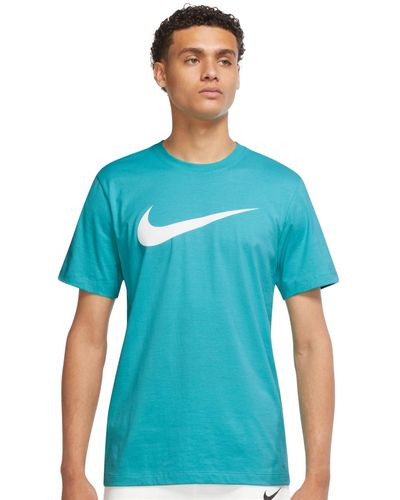 Nike Sportswear Swoosh Short-sleeve Crewneck T-shirt - Blue
