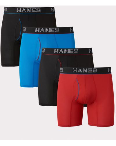 Hanes Men's Cotton Briefs 2X-3X Cool Dri Mid-Rise Sport Styling 5-Pack  FreshIQ 